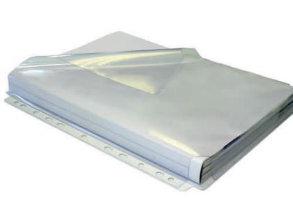 FUNDA GRAFOPLAS PVC DIN A4 FUELLE EN F MULTITALADRO BOLSA 5 UNIDADES