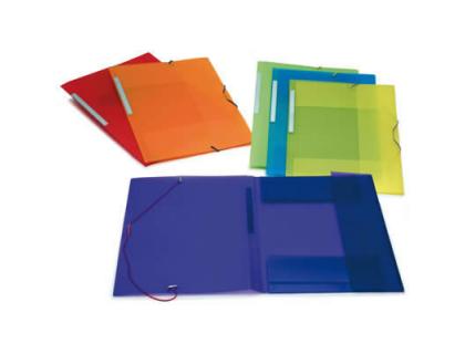 CARPETA GRAFOPLAS GOMAS SOLAPAS POLIPROPILENO AZUL