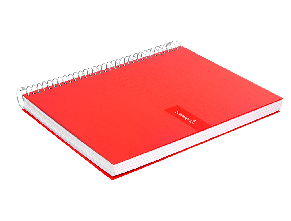 CUADERNO ESPIRAL LIDERPAPEL A5 CRAFTY TAPA FORRADA 80H 90GR CUADRO 4MM CON MARGEN COLORES SURTIDOS