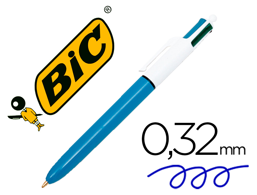 Bic 4 colores Fluo negroazulrojoamarillo Subrayadores Pack 12 – Yaxa Store