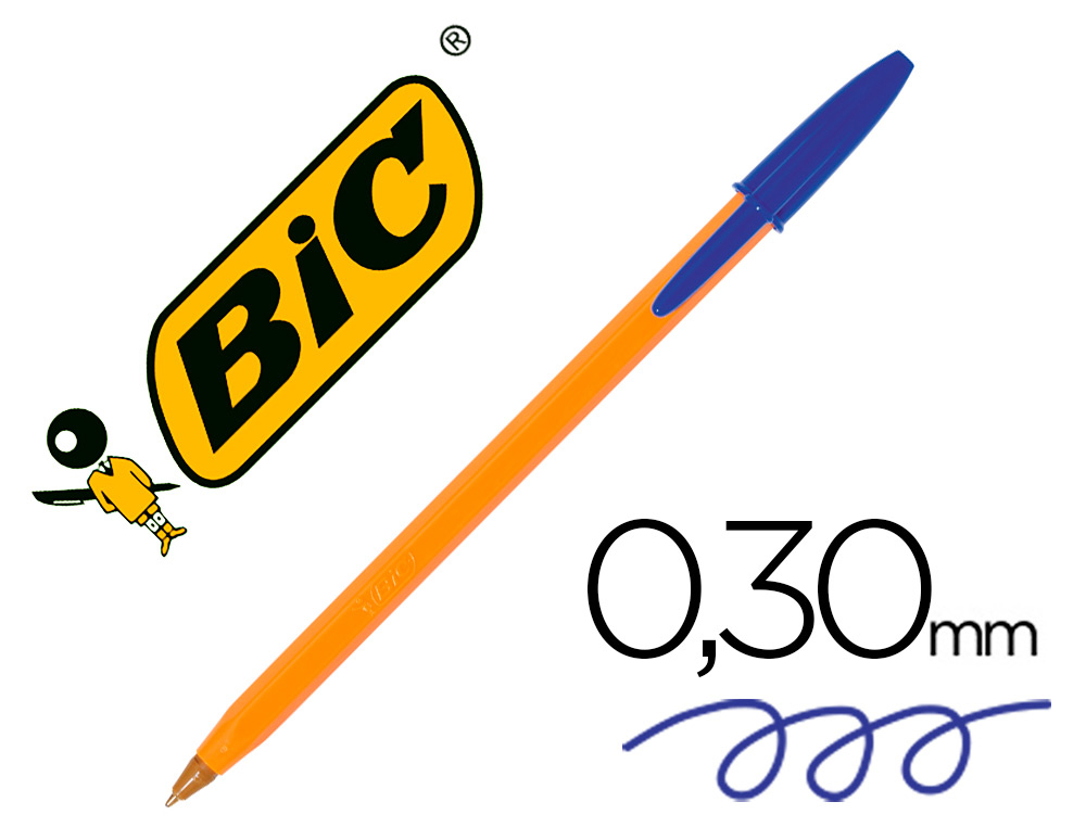 BOLIGRAFO BIC NARANJA AZUL