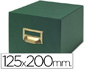 FICHEIRO LIDERPAPEL PARA FICHAS TELA VERDE PARA 50
