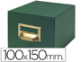 FICHEIRO LIDERPAPEL PARA FICHAS TELA VERDE PARA 10