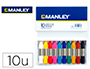 LLAPIS CERA MANLEY CAIXA DE 10 COLORS ASSORTITS