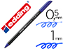 MARCADOR EDDING PONTA FIBRA 1200 AZUL N.3 PONTA RE