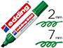 MARCADOR EDDING PERMANENTE 500 VERDE PONTA BISELAD