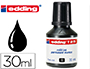 TINTA MARCADOR EDDING T-25 PRETO FRASCO DE 30 ML