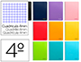 QUADERN ESPIRAL LIDERPAPEL QUART SMART TAPA TOVA 80H 60GR QUADRE 4MM AMB MARGE COLORS ASSORTITS
