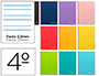 CUADERNO ESPIRAL LIDERPAPEL CUARTO WITTY TAPA DURA 80H 75GR PAUTA ANCHA 3,5MM CON MARGEN COLORES SURTIDOS