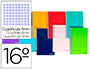 CUADERNO ESPIRAL LIDERPAPEL BOLSILLO DIECISEAVO SMART TAPA BLANDA 80H 60GR CUADRO 4MM COLORES SURTIDOS