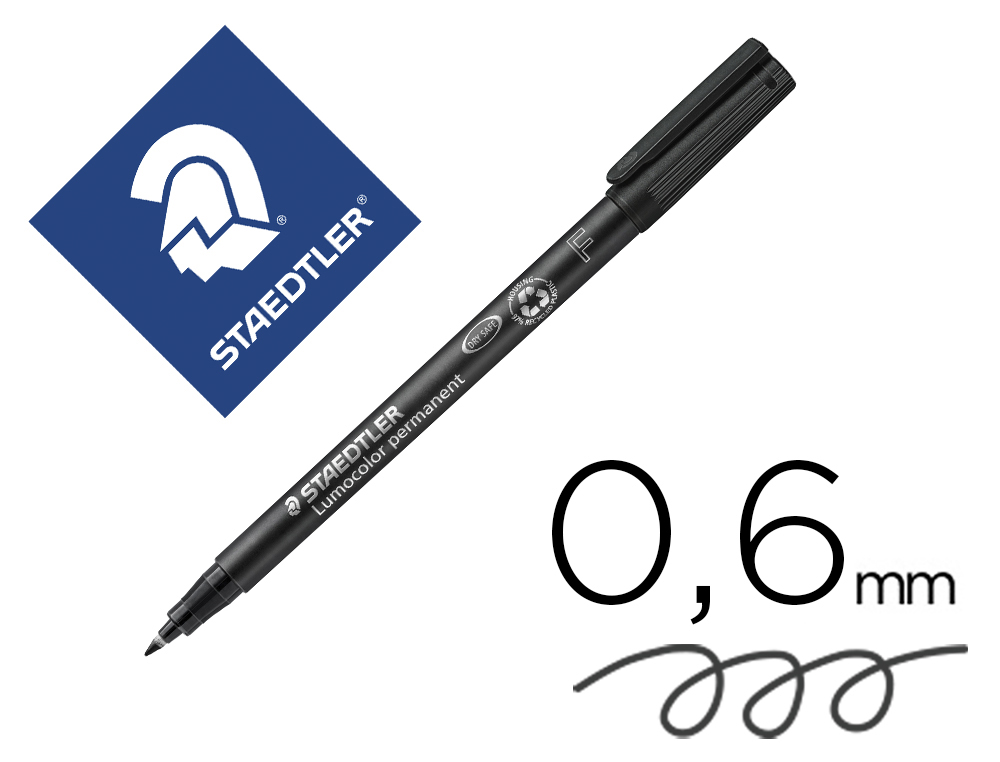 ROTULADOR INDELEBLE PILOT FINO NEGRO PUNTA 1MM TRAZO 0,4