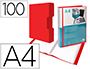 CAPA CATALOGO LIDERPAPEL 100 BOLSAS DIN A4 VERMELH