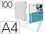 CAPA CATALOGO LIDERPAPEL 100 BOLSAS DIN A4 TRANSPA