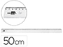 REGUA LIDERPAPEL EM PLASTICO TRANSPARENTE 50 CM
