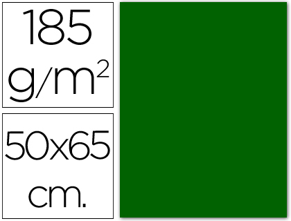 CARTULINA GUARRO VERDE BILLAR 50X65 CM 185 GR