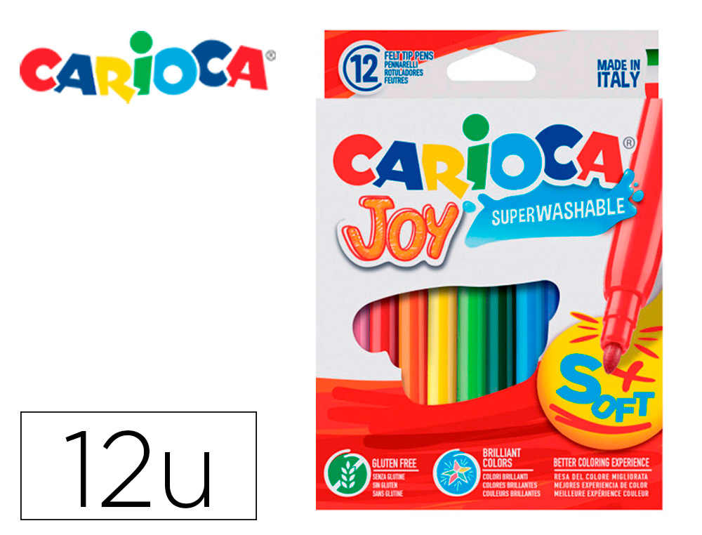 DIFER, DISTRIBUIDORA MÓVIL DE PAPELERÍA, S. L.  ROTULADOR CARIOCA JOY CAJA  DE 12 COLORES SURTIDOS