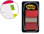 BANDAS SEPARADORAS POST-IT INDEX 3M, 25,4X43,1 MM 