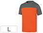 T-SHIRT DE ALGODAO DELTAPLUS COR CINZA LARANJA TAM