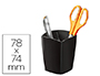 CUBILETE PORTALAPICES CEP NEGRO OPACO PLASTICO MAGNETICO 78X74X95 MM