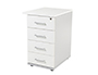 CAJONERA ROCADA CON CUATRO CAJONES SERIE STORE 60X50X72 CM ACABADO AN04 GRIS/BLANCO