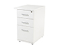 CAJONERA ROCADA CON TRES CAJONES SERIE STORE 60X50X72 CM ACABADO AW04 BLANCO/BLANCO