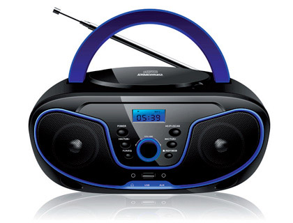 RADIO REPRODUCTOR DAEWOO CD CON USB RADIO DIGITAL 20 PRESINTONIAS POTENCIA DE SALIDA 2X2W CON 2 JACK