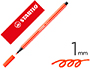 MARCADOR STABILO AGUARELAVEL PEN 68 VERMELHAO 1 MM