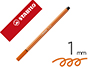 MARCADOR STABILO AGUARELAVEL PEN 68 VERMELHAO PALI