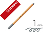 MARCADOR STABILO PONTA DE FIBRA POINT 88 CINZA AZU