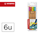 MARCADOR STABILO PONTA DE FIBRA POINT 88 BLISTER 6