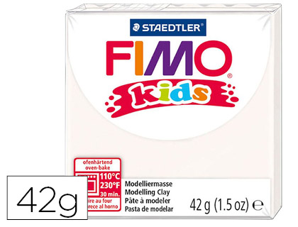 PAPELERIA BOLLULLO, S.L.  PASTA STAEDTLER FIMO KIDS 42 GR COLOR BLANCO