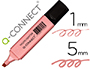 MARCADOR FLUORESCENTE Q-CONNECT PASTEL ROSA PONTA 