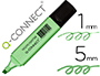 MARCADOR FLUORESCENTE Q-CONNECT PASTEL VERDE PONTA