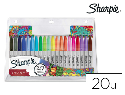 ROTULADOR SHARPIE PERMANENTE PUNTA FINA CAJA DE 28 UNIDADES