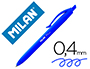 ESFEROGRAFICA MILAN P1 RETRATIL 1 MM TOUCH AZUL