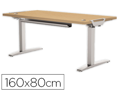 Tablero para mesa regulable en altura Arce Fellowes 140x80cm en