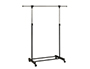 PERCHERO UNILUX EXTENSIBLE CON 4 RUEDAS GIRATORIAS AJUSTABLE ALTURA NEGRO/CROMADO 80/150 X