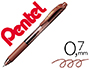 ROLLER PENTEL ENERGEL BL107 0,7 MM CASTANHO       