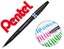 CANETA PINCEL PENTEL ARTIST COR AZUL
