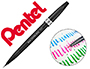 CANETA PINCEL PENTEL ARTIST COR CINZA