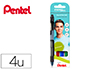 ROLLER PENTEL ENERGEL BL107 EM BLISTER DE 4 UNIDAD
