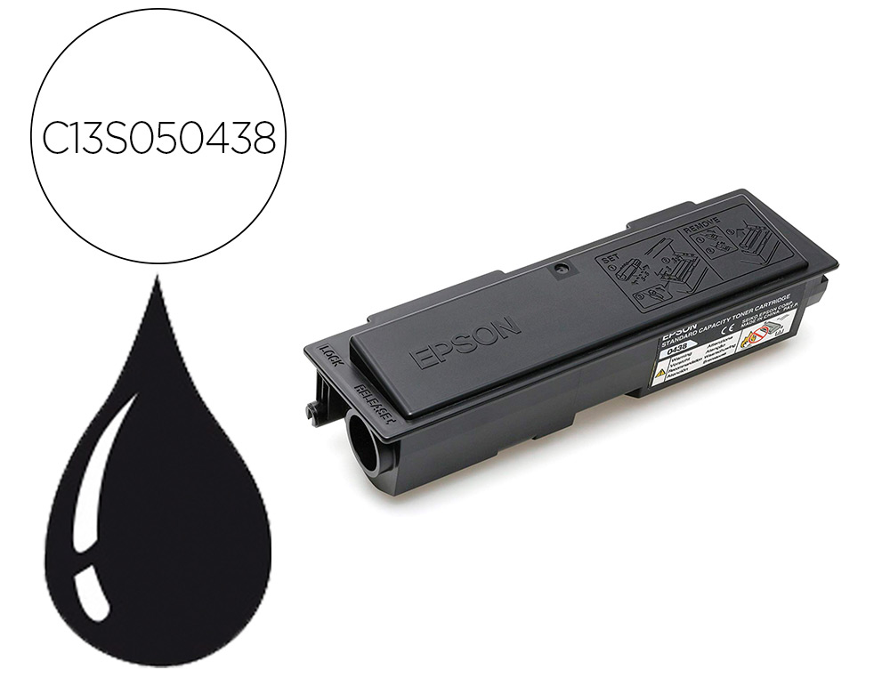 Toner epson 0438 aculaser m2000d / m2000dn / m2000dt / m2000dtn negro 3500 paginas