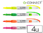 MARCADOR FLUORESCENTE Q-CONNECT PONTA BISELADA TIN