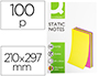 BLOCO DE NOTAS MAGNETICAS Q-CONNECT 210X297 MM 100