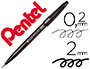 MARCADOR PENTEL BRUSH SIGN PEN COR PRETO