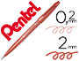 MARCADOR PENTEL BRUSH SIGN PEN COR CASTANHO