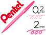MARCADOR PENTEL BRUSH SIGN PEN COR ROSA