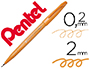 MARCADOR PENTEL BRUSH SIGN PEN COR OCRE