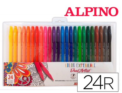 Rotuladores Alpino Standard 12 Colores Pack Promo 12 Cajas Rotuladores + 6  Cajas Lapices Plastialpino 12