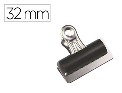 MAES PAPELERIA TECNICA S.L.U.  PINZA METALICA Q-CONNECT PALA FIJA 32 MM  CAJA DE 10 UNIDADES